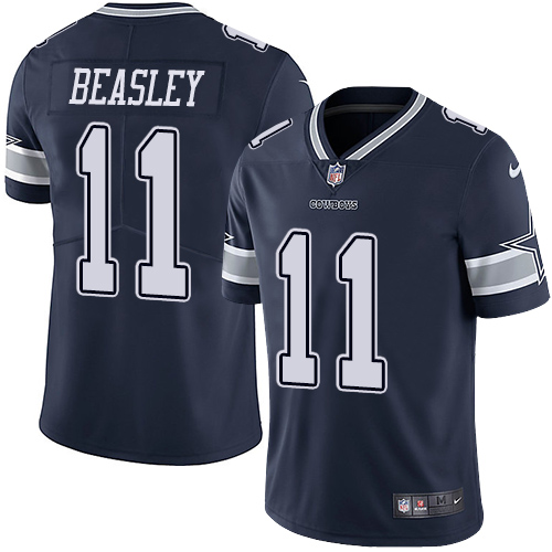 Nike Cowboys #11 Cole Beasley Navy Blue Team Color Men's Stitched NFL Vapor Untouchable Limited Jersey